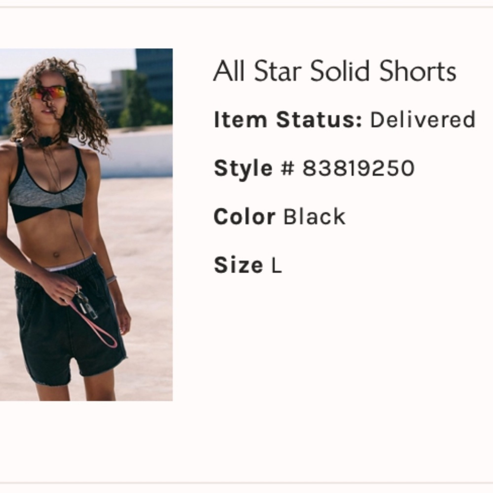 Free People All Star Shorts Large - Picture 6 of 6